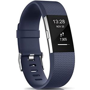 Gogoings Armband voor Fitbit Charge 2 – reserveband van siliconen, verstelbaar, zacht, sport, compatibel met Fitbit Charge2 voor dames en heren (zonder horloge)