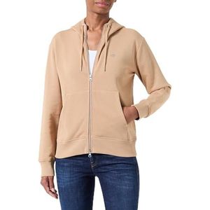 GANT Shield Zip Hoodie, Caramel Beige, M
