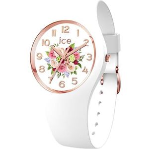 Ice-Watch - ICE flower White bouquet - Wit dameshorloge met siliconen band - 021742 (Medium)