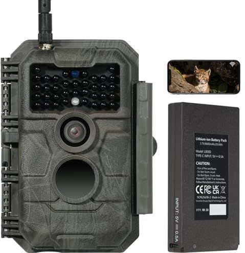 GardePro - E6P - Wildcamera - Wifi - 64 MP - Oplaadbare 8000 mAh Batterij