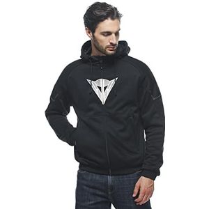 Dainese Daemon-X Safety Hoodie Full Zip voor heren, Zwart/Wit, 52
