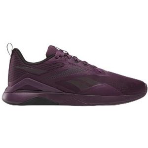 Reebok Dames NANOFLEX TR 2 Trainingsschoenen, Midnight Plum/Zwart/Schoeisel Wit, 2.5 UK, Midnight Plum Zwart Schoeisel Wit, 35 EU