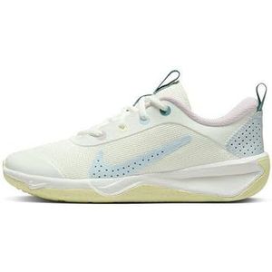 Nike Omni Multi-Court Sneakers voor jongens, Bliss Citron White Cobalt inkt, 36.5 EU