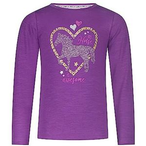 SALT AND PEPPER T-shirt voor meisjes en meisjes, L/S, grape, 104/110 cm