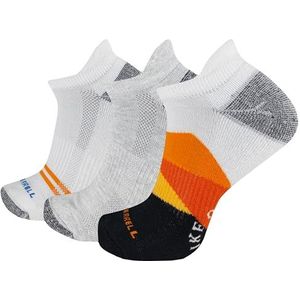 Merrell Unisex-Adult's Recycled Everyday Socks-3 Pair Pack-Repreve Mesh, Black Hike On, S/M (Men's 5-8.5 / Women's 5-9.5)
