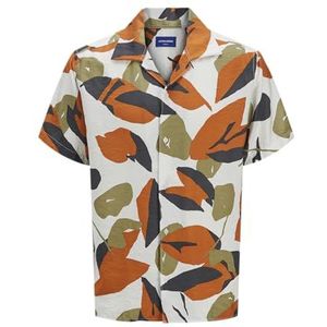 JACK & JONES Jortavira Marshall AOP Shirt Ss Jnr, cloud dancer, 176