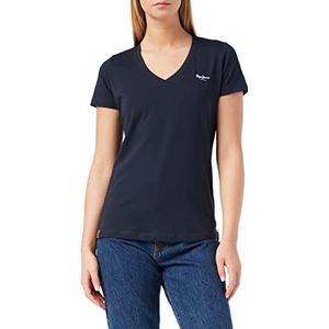 Pepe Jeans Violet T-shirt voor dames, Blauw (Dulwich), One Size/XL