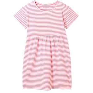 TOM TAILOR meisjes jurk, 35801 - Pink Off White Stripe, 92/98 cm