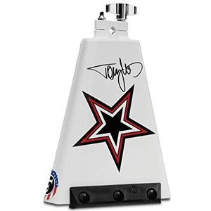 Latin Percussion Tommy Lee Rock Star Signature Cowbell, wit met grafische kunst, 8"" (LP009TL)