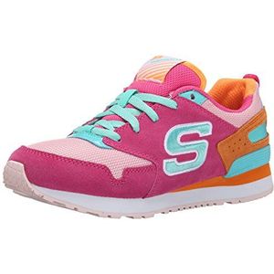Skechers (SKEES meisjes, functionele schoen, retrospect-retro racer, roze (hpmt), 28, Roze Hpmt, 28 EU