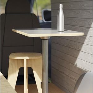 plykit Moraig Campingtafel met uitneembare uitsparing van grenenhout (75 x 70 x 45 cm)