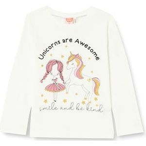 Koton Babygirl T-shirt met lange mouwen, katoen, ronde hals, ecru(010), 12-18 Maanden