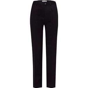 RAPHAELA by BRAX Dames slim fit broek stijl silvia flanel stoffen broek, zwart, 46