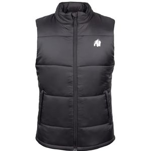 Gorilla Wear Irvine Puffer Vest - Bodywarmer - Zwart