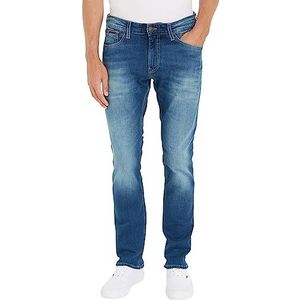 Tommy Jeans Scanton Slim Wmbs Jeans voor heren, Wilson Mid Blauw Stretch, 36W / 30L