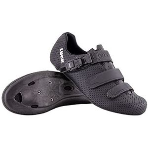 LUCK Calipso fietsschoenen voor dames en heren, koolstofzool, micrometrische sluiting, racefiets, Blanco Y Gris, 37 EU