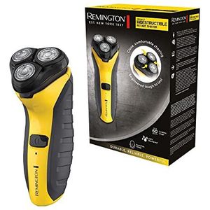 Remington Vrijwel onverwoestbaar draadloos elektrisch scheerapparaat voor mannen - 100% waterdicht roterend elektrisch scheermes met pop-up trimmer en USB-opladen, PR1855