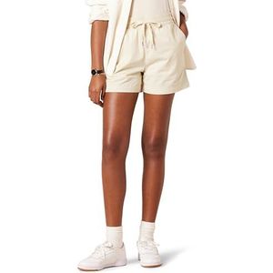 Amazon Essentials Dames Stretch Katoen Pull-on Mid-Rise Relaxed-fit Short, Beige, XL