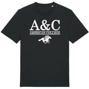 AMERICAN COLLEGE USA T-shirt, zwart, 14 jaar, casual, Zwart, 14 Jaar