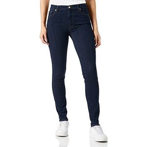 7 For All Mankind Dames Hw Skinny Slim Illusion Luxe Jeans, Donkerblauw, 26