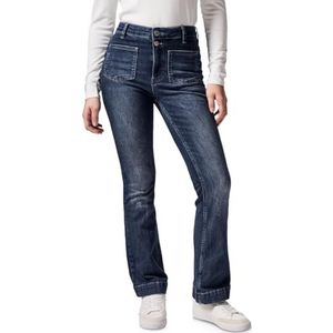 Street One Studio Skinny flared jeans, Donkerblauw Authentic Washed, 25W / 30L