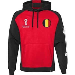 FIFA Official World Cup 2022 Overhead Hoodie, Mens, Belgium, X-X-Large Capuchontrui, Rood, XXLarge, rood, XXL