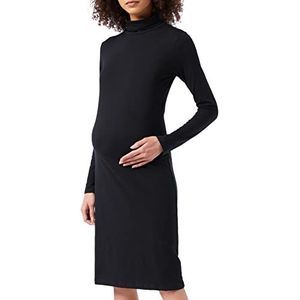 bestseller a/s Dames Mlsia L/S rolnek Jersey Dress A. Noos zwangerschapsjurk, zwart, 36 EU/M
