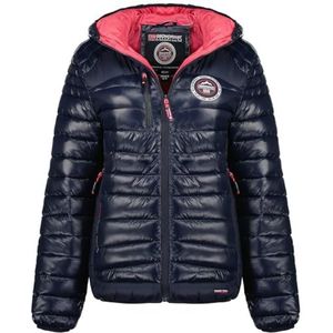 Geographical Norway Bambway Lady Windjack voor dames, outdoor, waterafstotend, lange mouwen, regenjas, wandelen, seizoen, lente, zomer, herfst, winter (marineblauw, XL), Marineblauw, XL