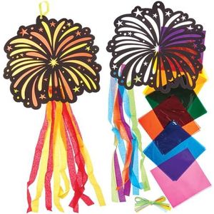 Knutselset - Vuurwerkdecoraties - 7 Kleuren Cellofaan - Voor Kinderen