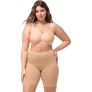 Ulla Popken, dames, grote maten, fietsers, kanten zoom, bamboekwaliteit, champagne, 32W x 32L