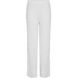 Pieces - Lange Detail - Broek - Wit