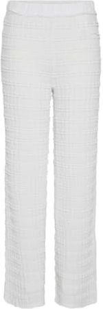 Pieces - Lange Detail - Broek - Wit