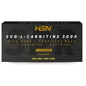 HSN Vloeibare Carnitine Evo L-Carnitine 3000 | Gewichtsverlies + Vetverbrander + Vetverbrander met Arginine, CafeÃ¯ne | Vegetarisch, Citroensmaak, 20 Flacons van 10ml