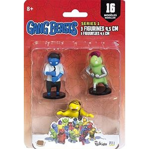 Gang Beast - 3 Figuurtjes 4,5 Cm - Team C - Video Games Toy - Lansay
