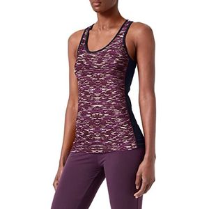 People Tree Yoga Abstracte Vest Top voor Vrouwen, Veelkleurig (Roze Multi Plx), 40