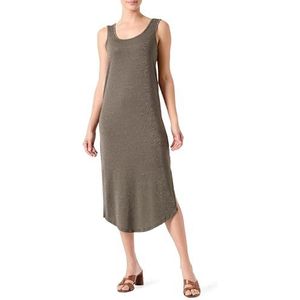 PIECES Dames Pcbillo Tank Midi Dress Lurex Noos Bc midijurk, Grape Leaf/Detail: Gold Lurex, S