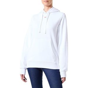 Diesel S-Ginn-Hood-d Sweatshirt voor volwassenen, uniseks, Helder wit, XS