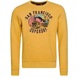 Superdry Sweatshirt voor heren, Desert Ochre Yellow Marl, M