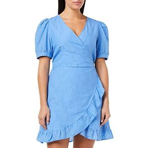 ONLY Onllisa SS WRAP Jurk WVN Jurk, Ultramarine, S