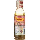 Jovi - Tempera Glitter, Fles van 250 ml, Goudkleurig, Glitterverf, Op basis van natuurlijke ingrediënten, Gemakkelijk te wassen, Glutenvrij, Ideaal voor schoolgebruik (51738)