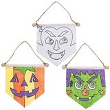Baker Ross AX234 Halloween-Kleur In Banners - Pakket Van 3, Stoffen Knutselslingers Halloween-Feestdecoraties Kunstactiviteit Voor Kinderen
