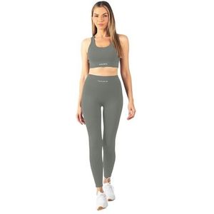Carlheim Women's Serenita Active Collection Sports Bra X-Back, Stone Grey, Large, stone grey, L