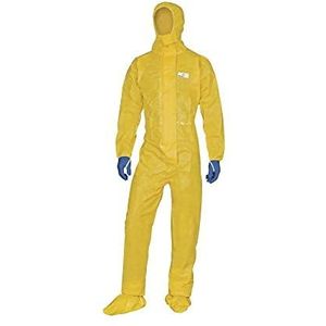 Delta Plus Heren Dt300 Deltachem® Overalls met Capuchon Geel XL