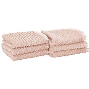 Heckett Lane Bath Guest Towel, 60% Bamboo Viscose, 40% Cotton, Rosewater, 30 x 50 Cm, 6.0 Pieces