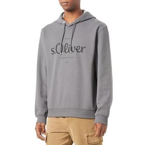 s.Oliver Sales GmbH & Co. KG/s.Oliver Heren logo-sweatshirt met capuchon logo-sweatshirt met capuchon, grijs, M