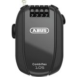 ABUS Combiflex-kabelslot - slot voor beveiliging van ski's, helm, kinderwagen en bagage - Trip 105-105 cm lang - 3 mm dik - met cijfercode - zwart
