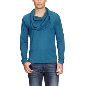 Fruit of the Loom Heren shirt met lange mouwen Regular Fit 11302PT144, blauw (1 l, Mallard)., 42