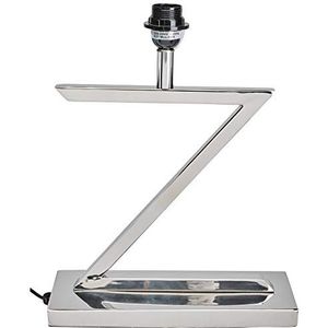 Better & Best tafellamp in Z-vorm en rechthoekige basis, zilverkleurig