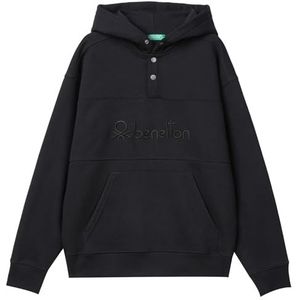 United Colors of Benetton Tricot C/pet. M/L, Zwart, XS