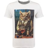 T-shirt - Motiefprint - Jersey - Ronde Hals - Halve Mouw